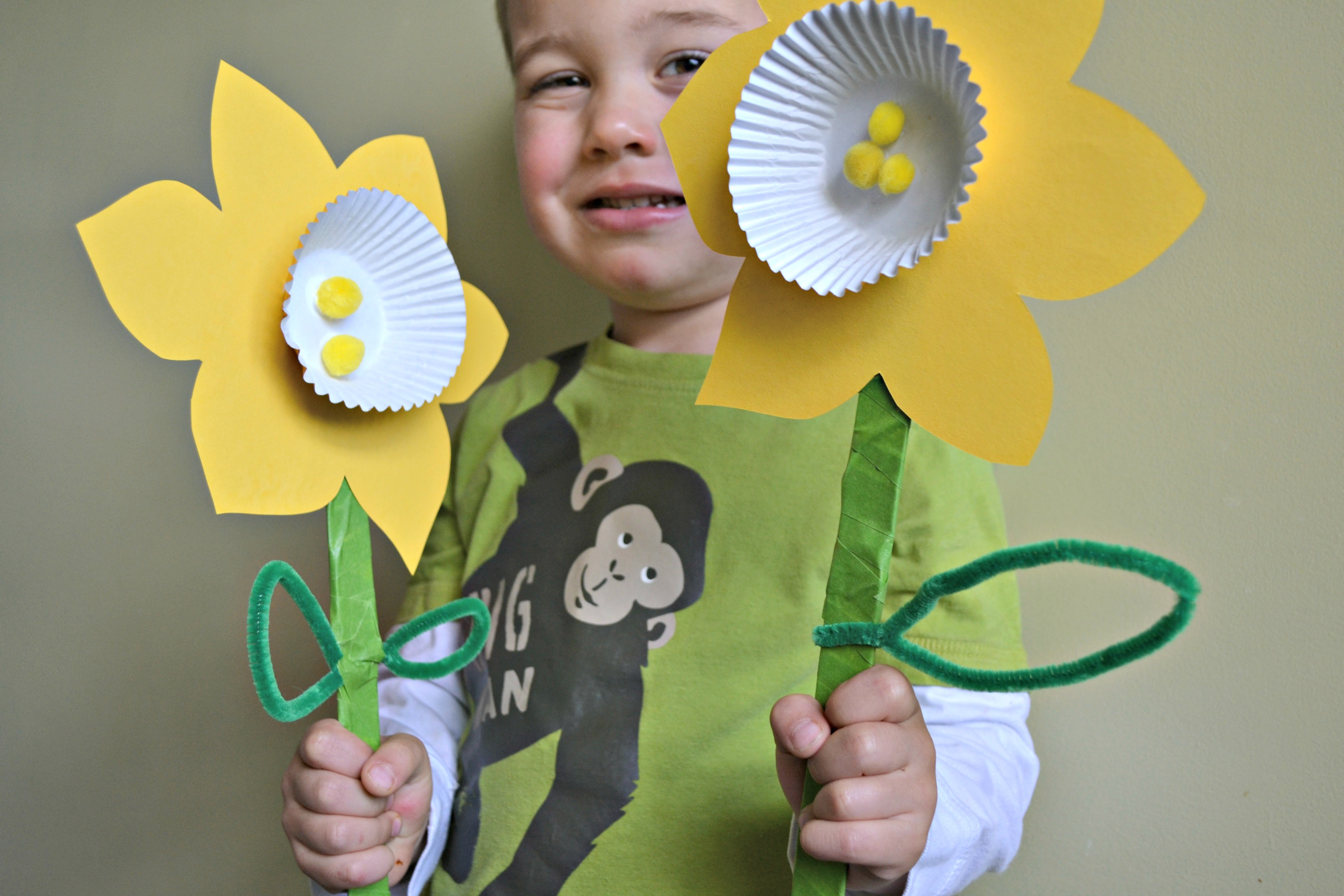 Cupcake Liner Daffodils