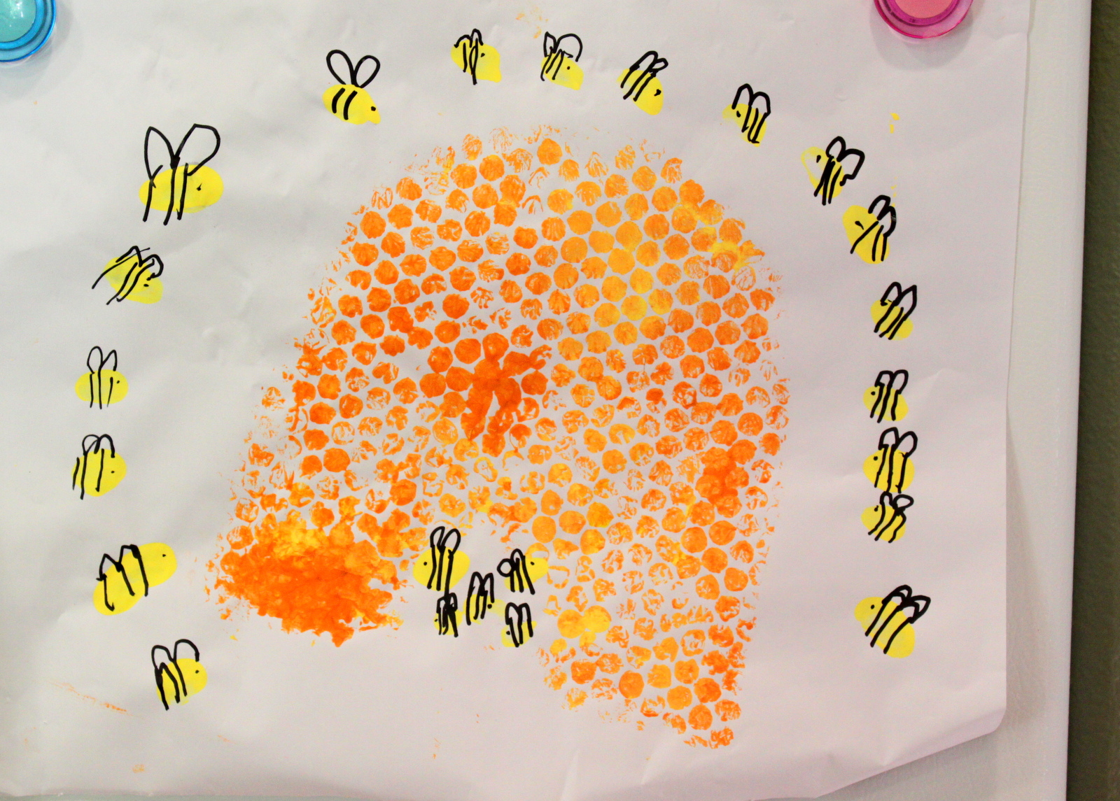 Bubble Wrap Bee Hive