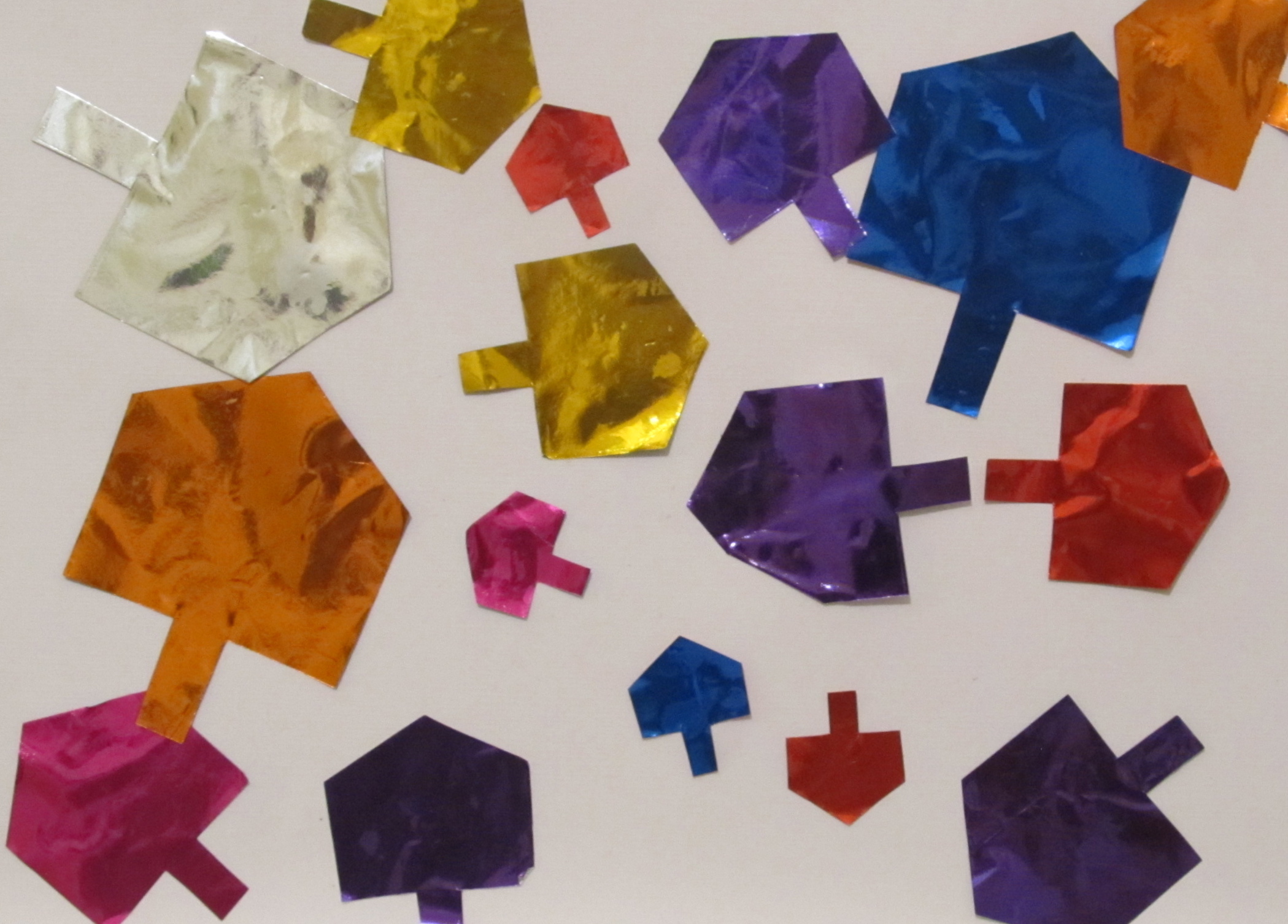 Foil Dreidel Collage