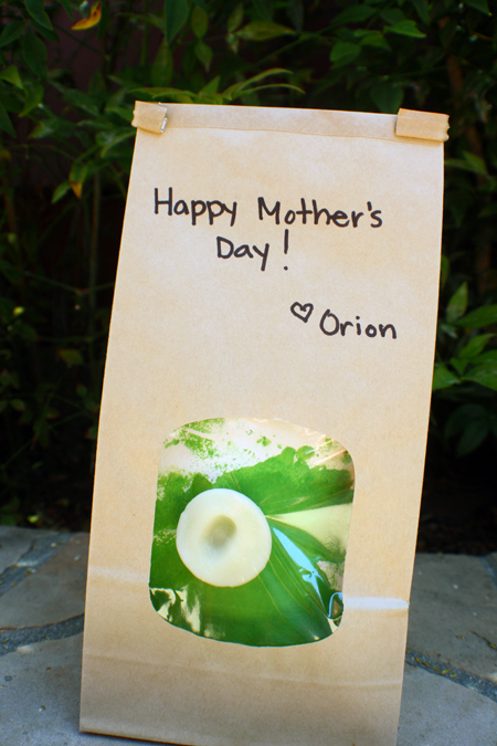 Make a fingerprint brooch for Mother's Day!