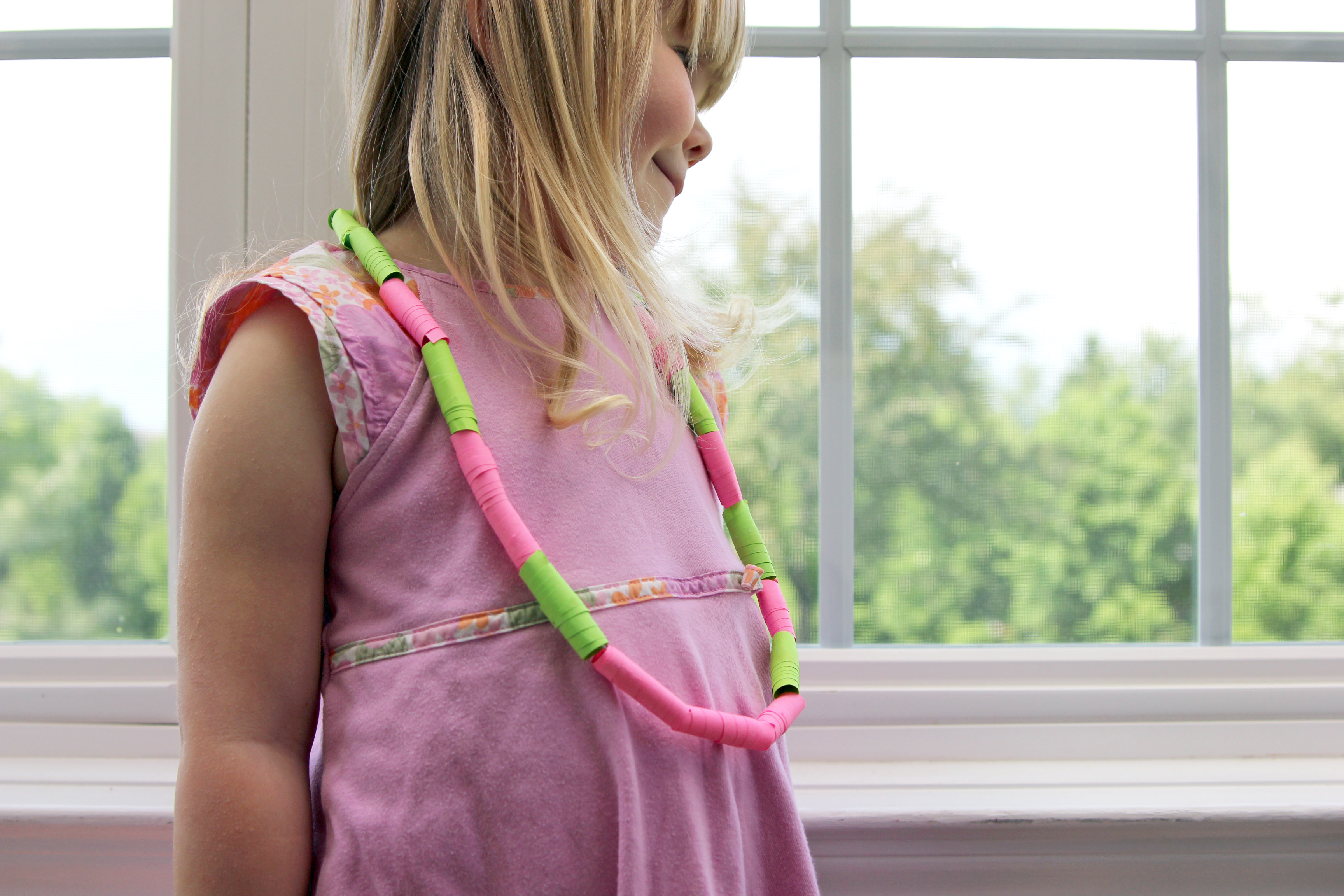 Paper Bead Necklace