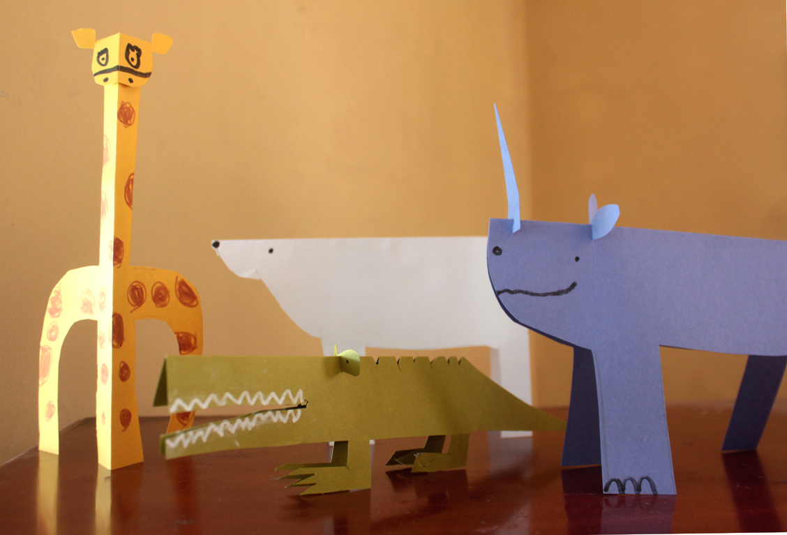 Folded Paper Animals