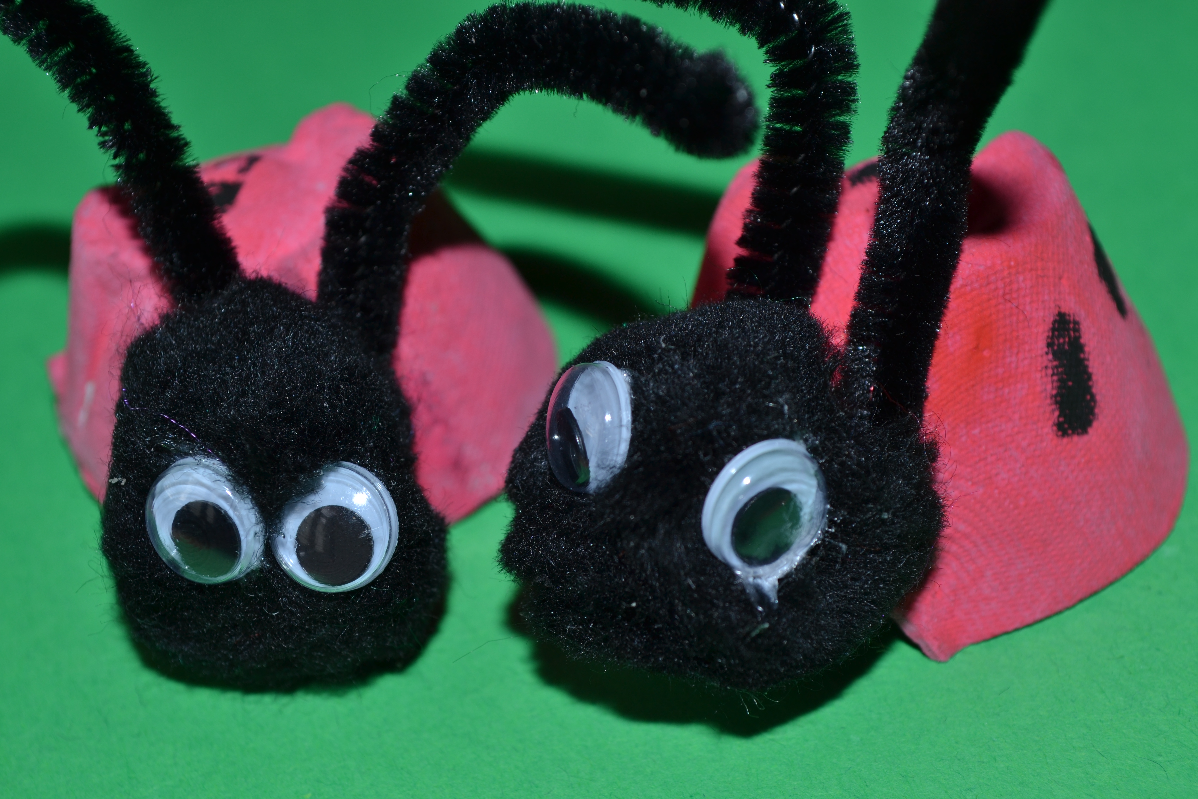 Egg Carton Ladybug