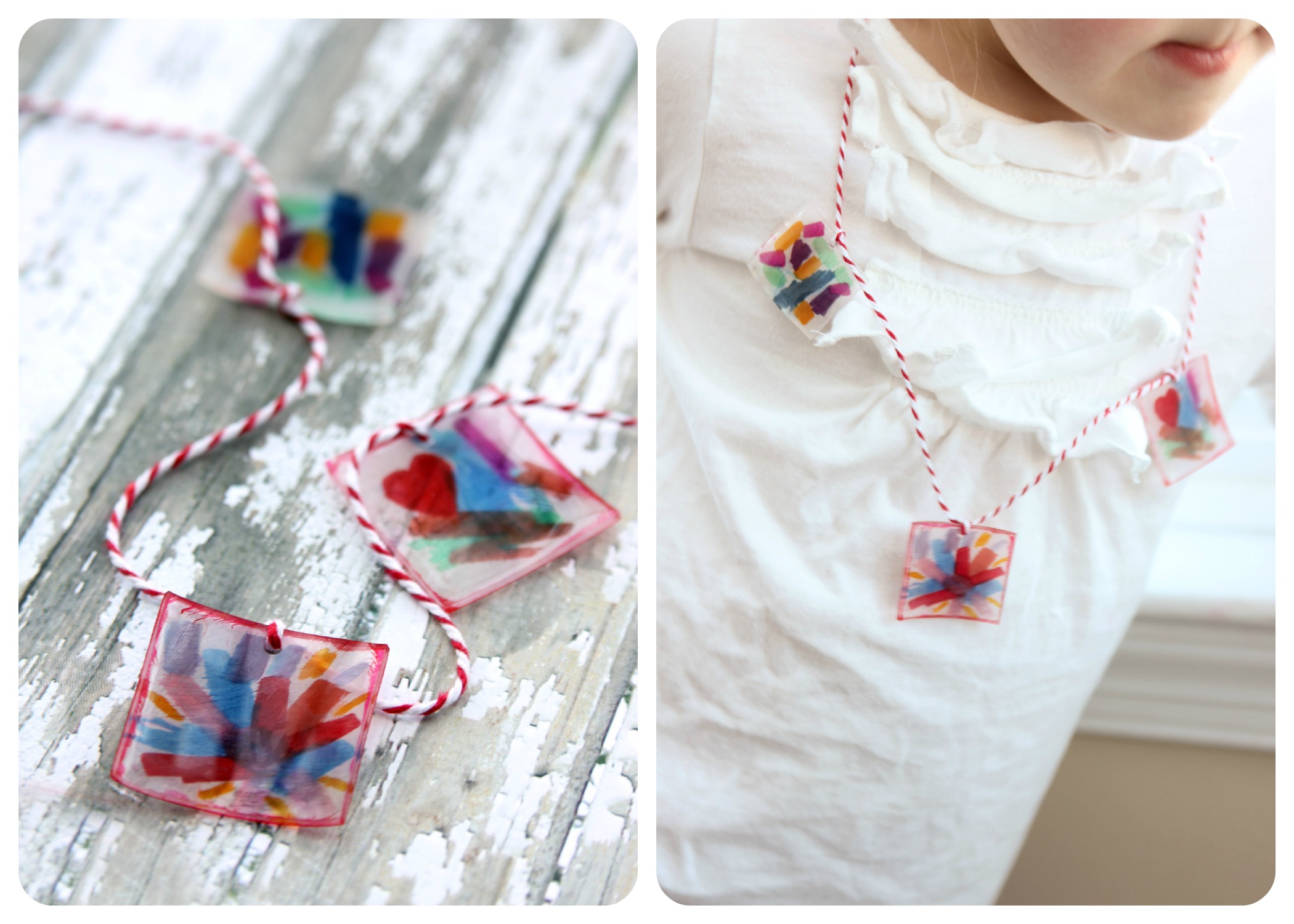 Stained Glass Mosaic Necklace