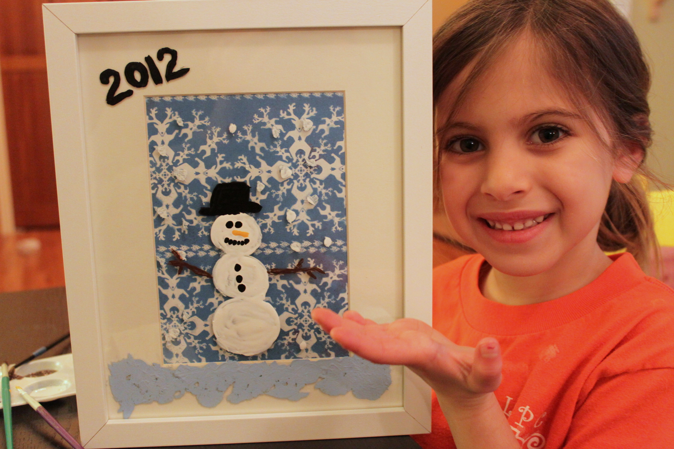 Picture Frame Winter Scene