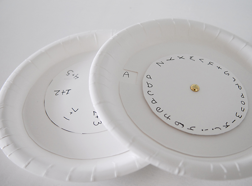 Paper Plate Math & Alphabet Game