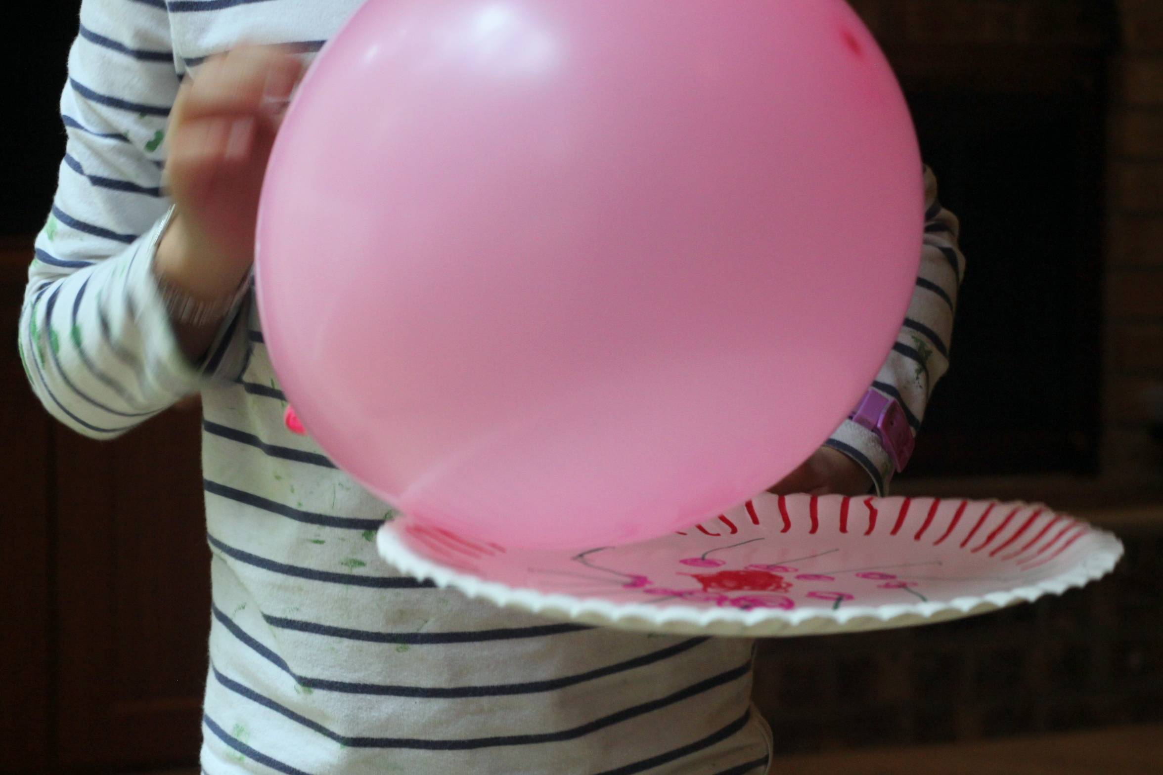 Paper Plate Paddle Ball