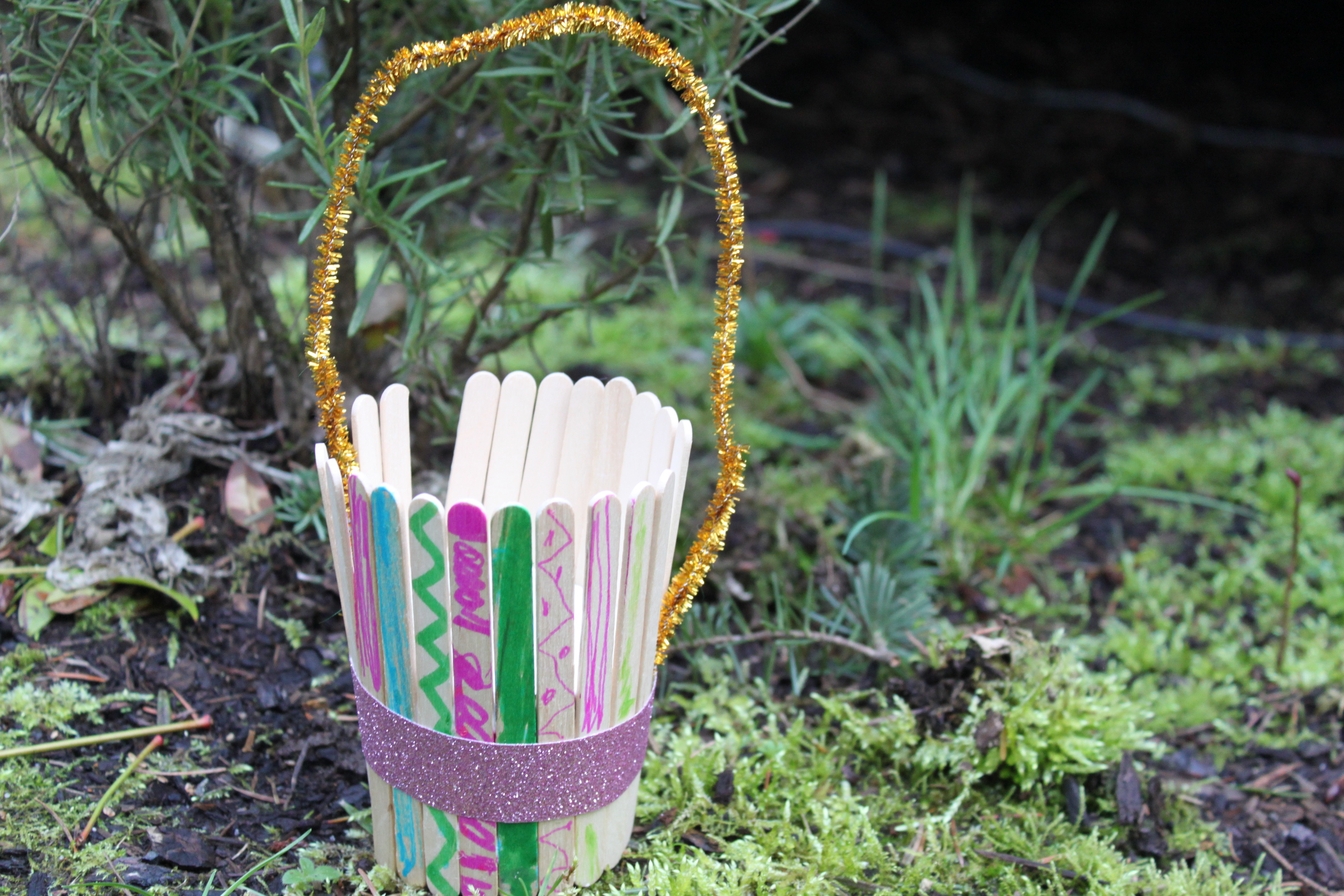Craft Stick Basket