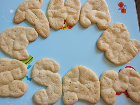Dough + Baking Sheet = Alphabet Cookies
