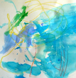 Crayons & Watercolor