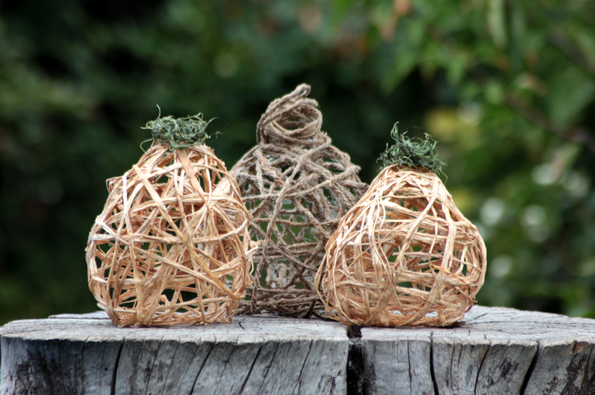 Raffia Pumpkins