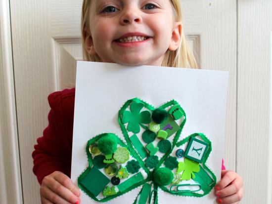 Green Clover Collage