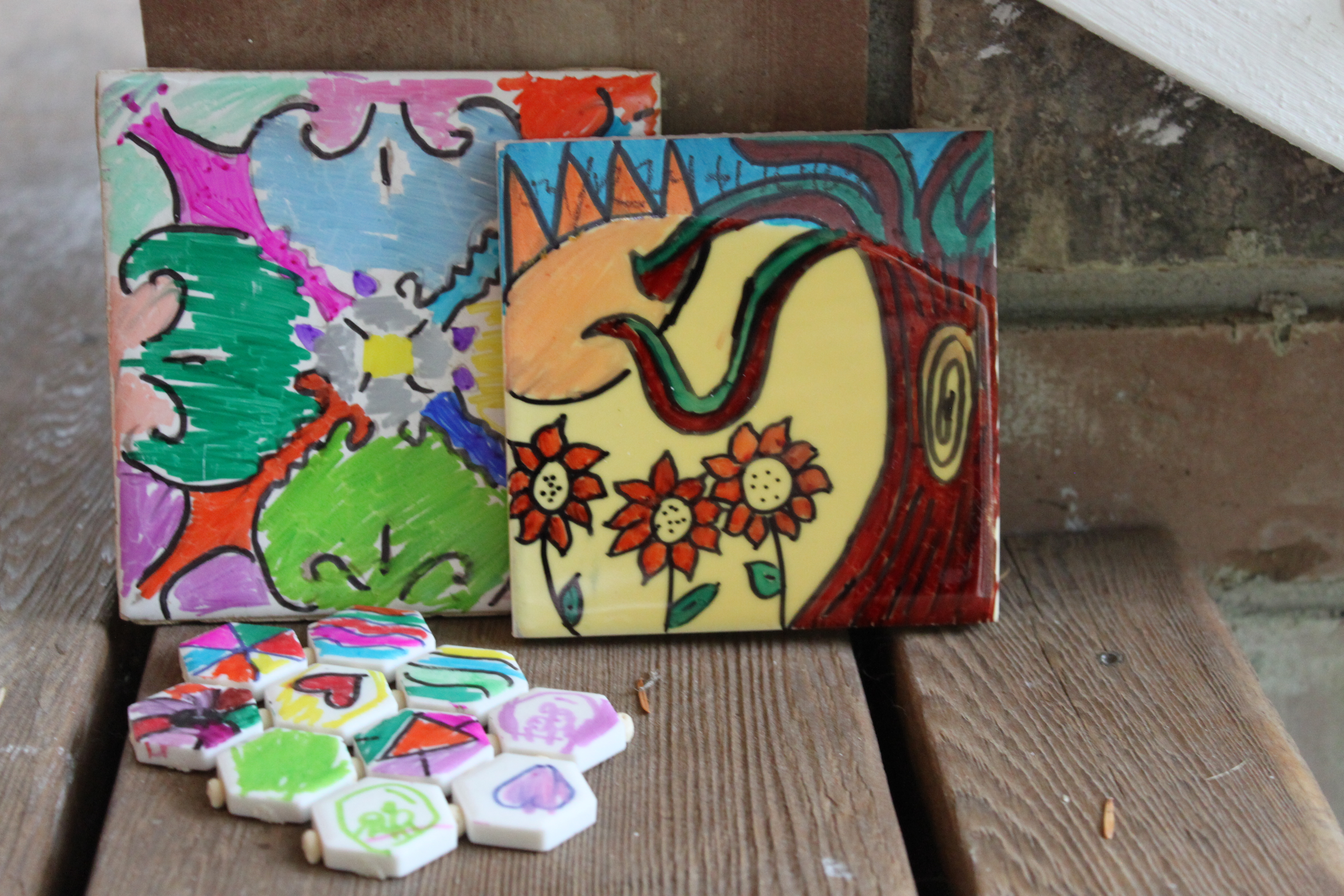 Tile + Markers = Coaster