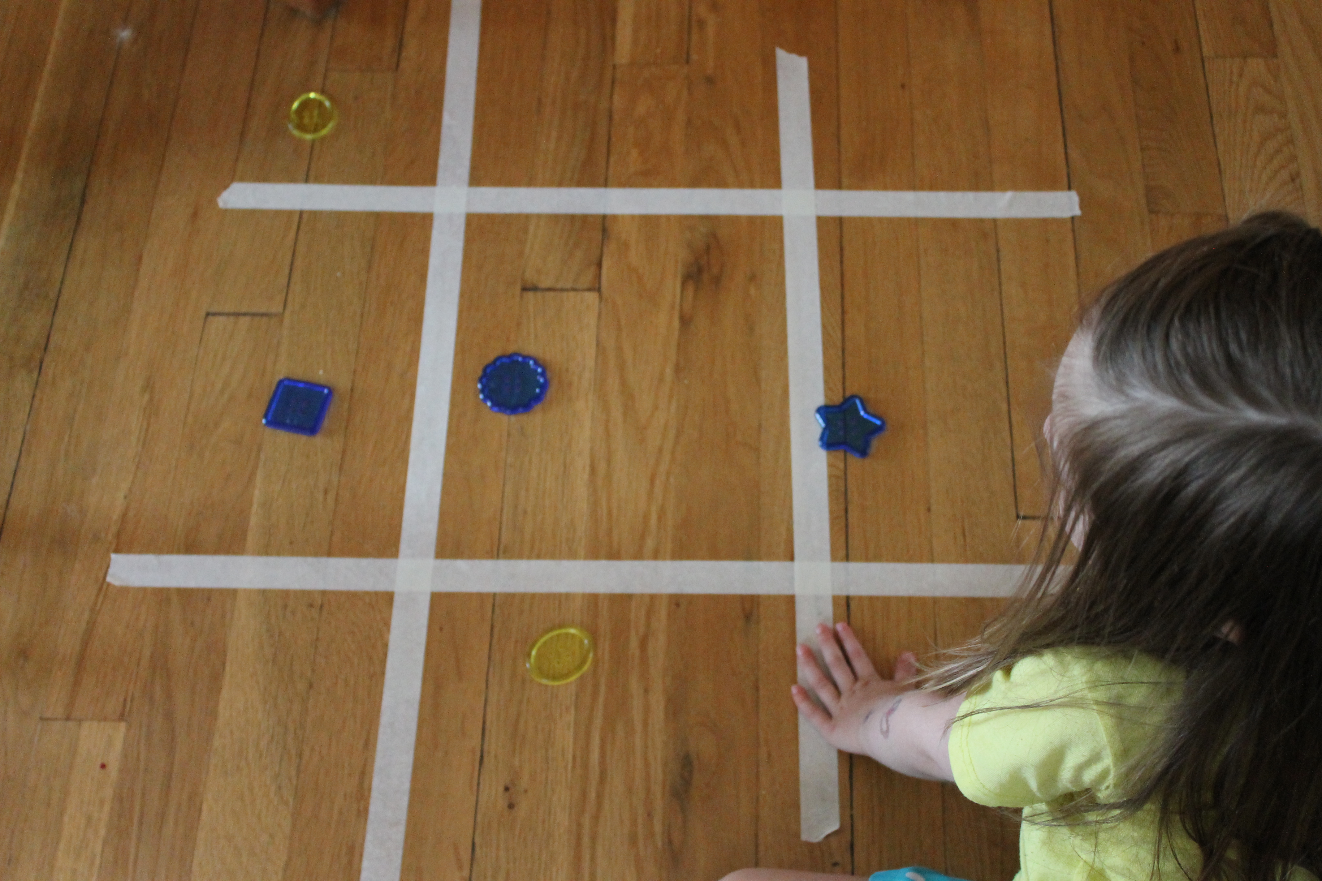Masking Tape Tic Tac Toe