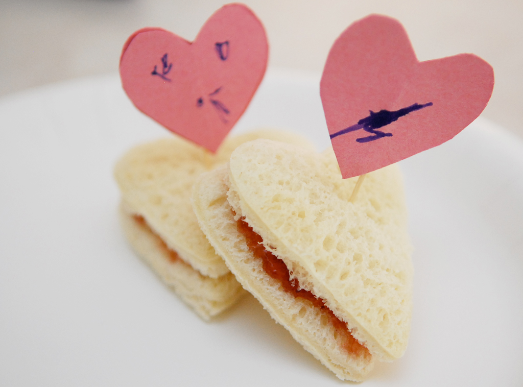 Heart-Shaped Sandwich
