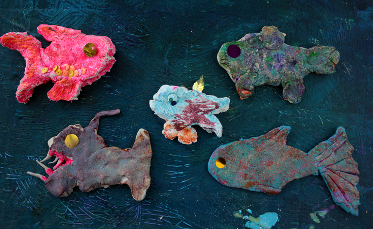 Textured Painted Fish
