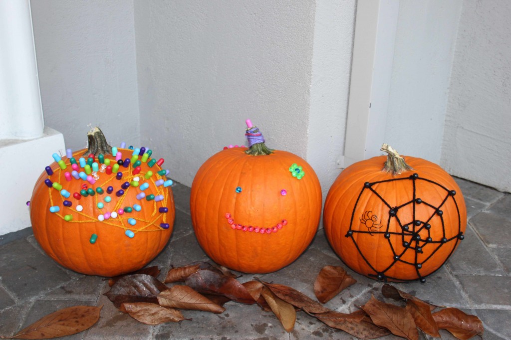 Pins and Yarn Pumpkins