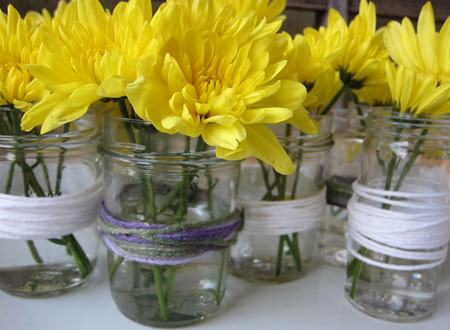 Jar + Yarn = Vase