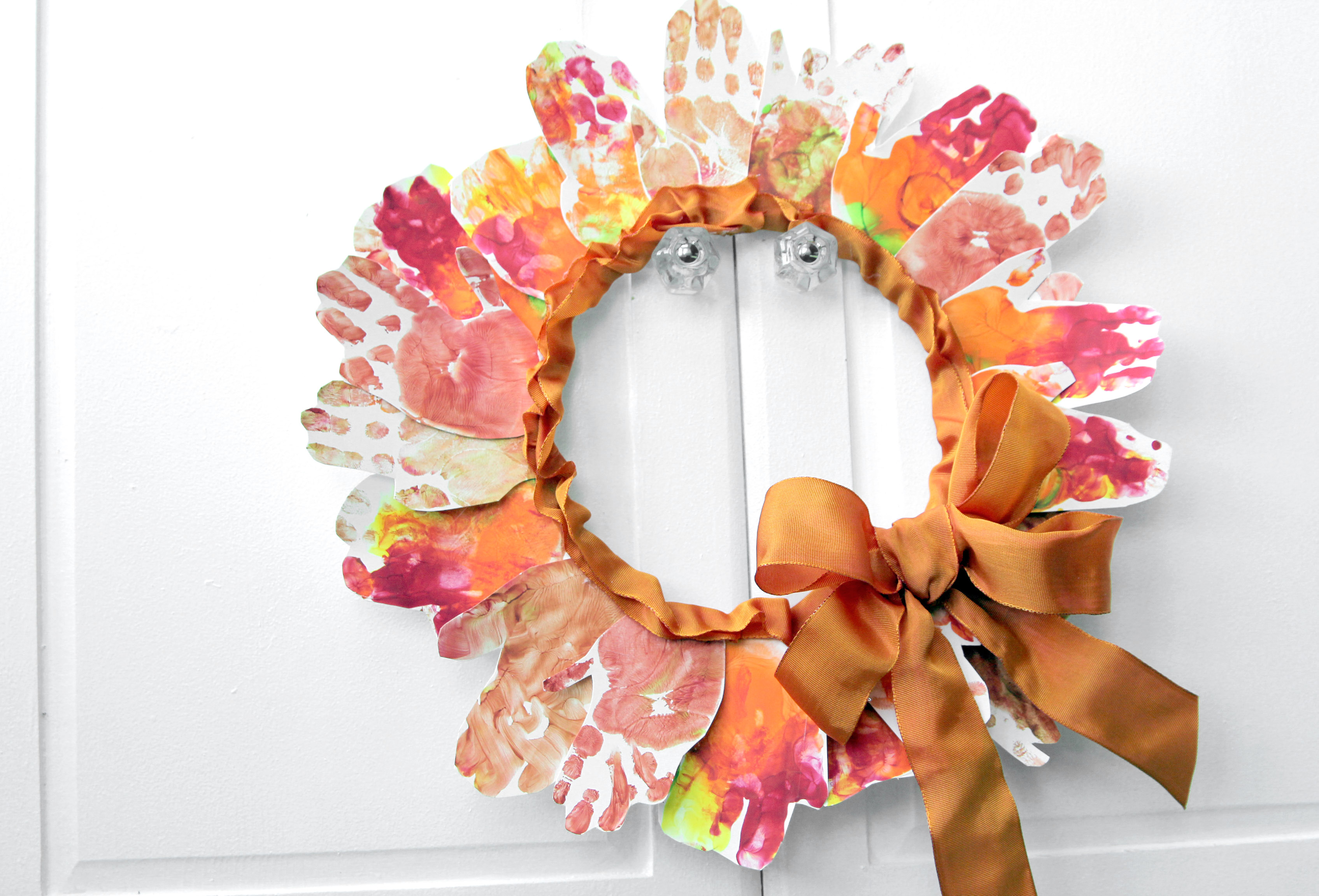 Leaf Handprint Wreath
