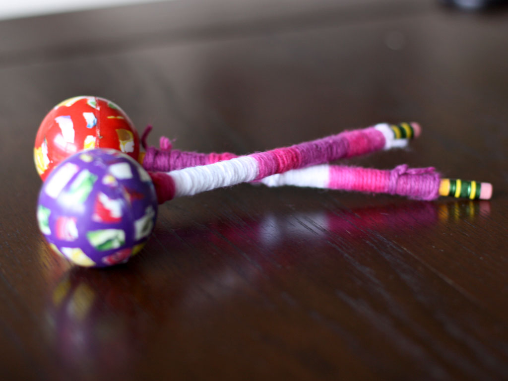 Rubber Ball Drum Sticks