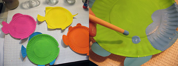 Paper Plate Tropical Fish