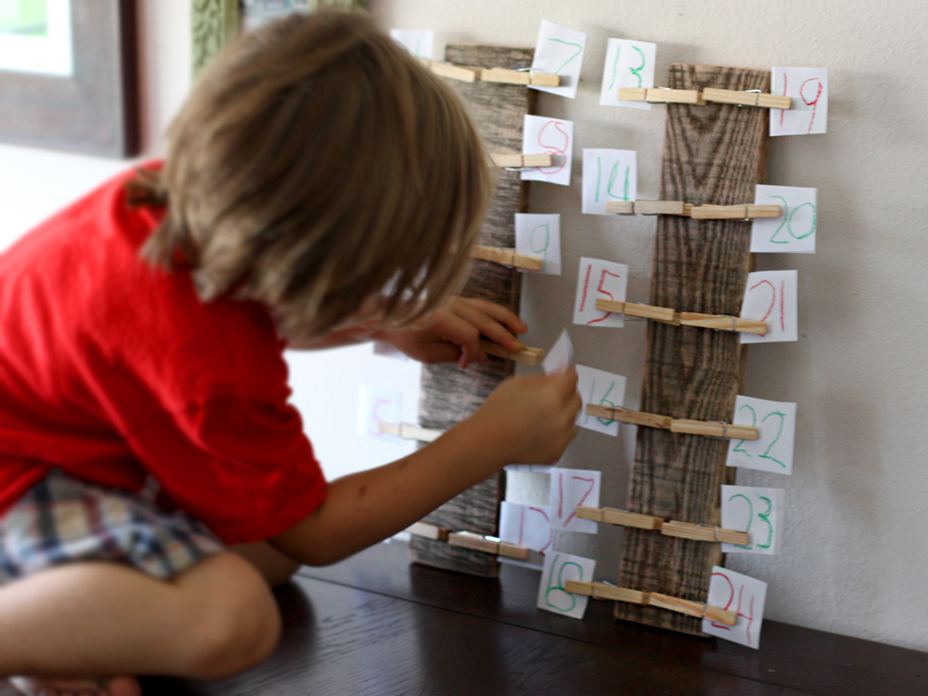 Clothespin Advent Calendar
