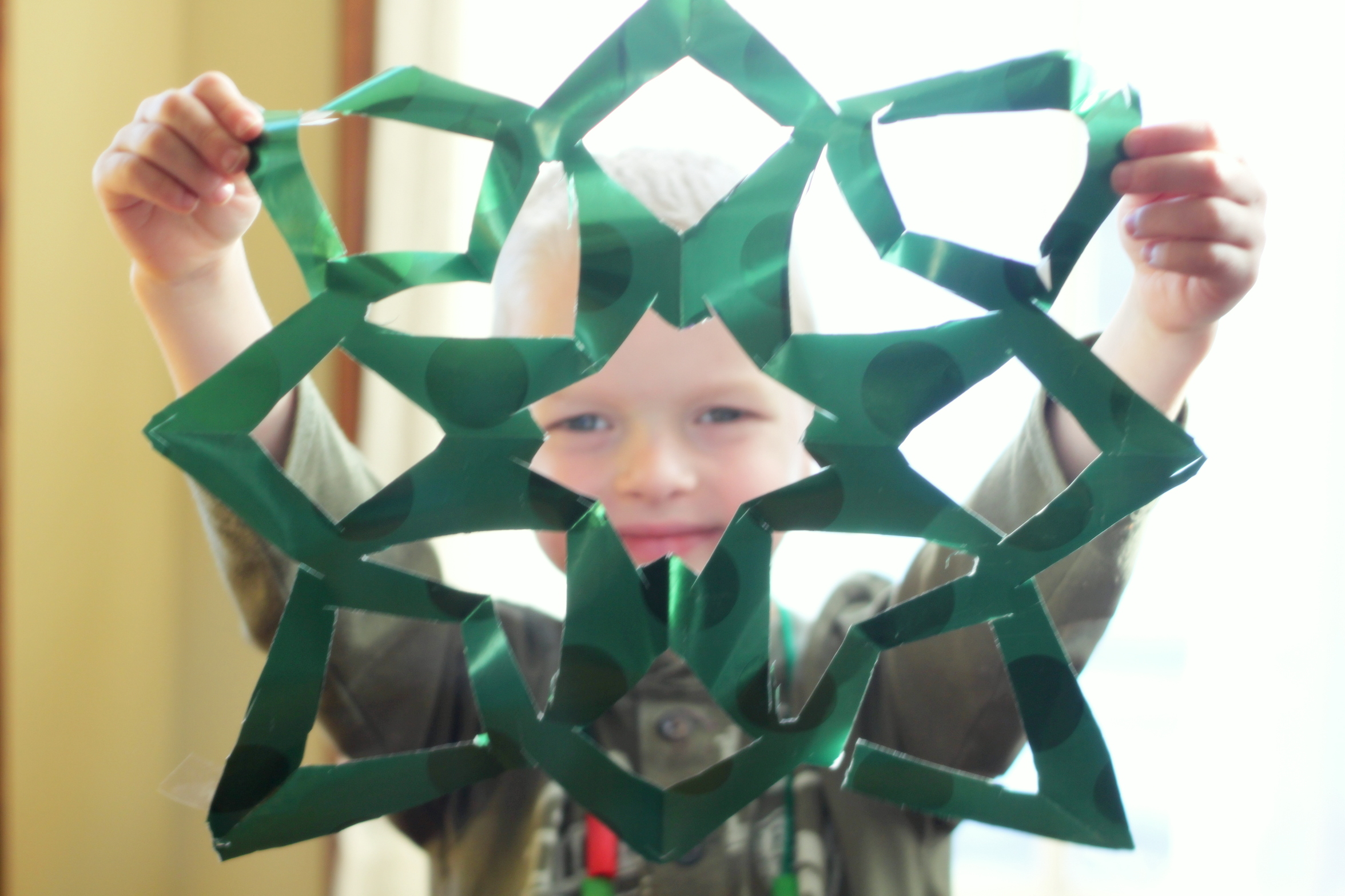 Wrapping Paper Snowflakes