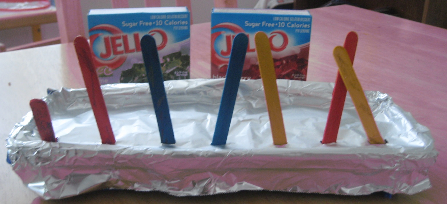 Jello & Ice Cube Paintbrushes