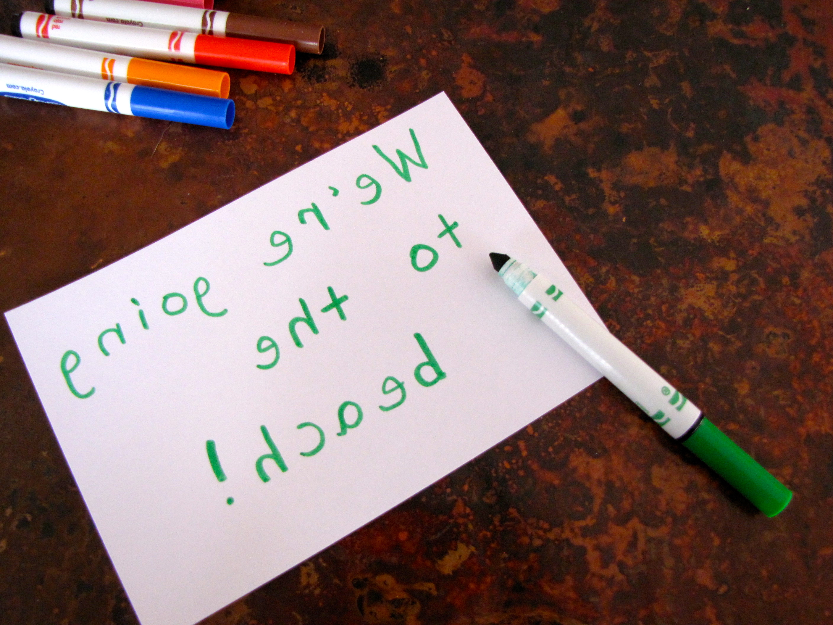 Decoding Backwards Secret Messages
