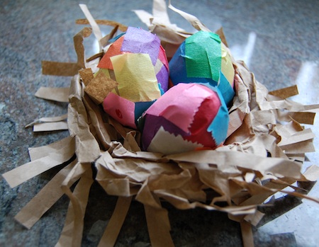 Paper Bags + Scissors = Nest