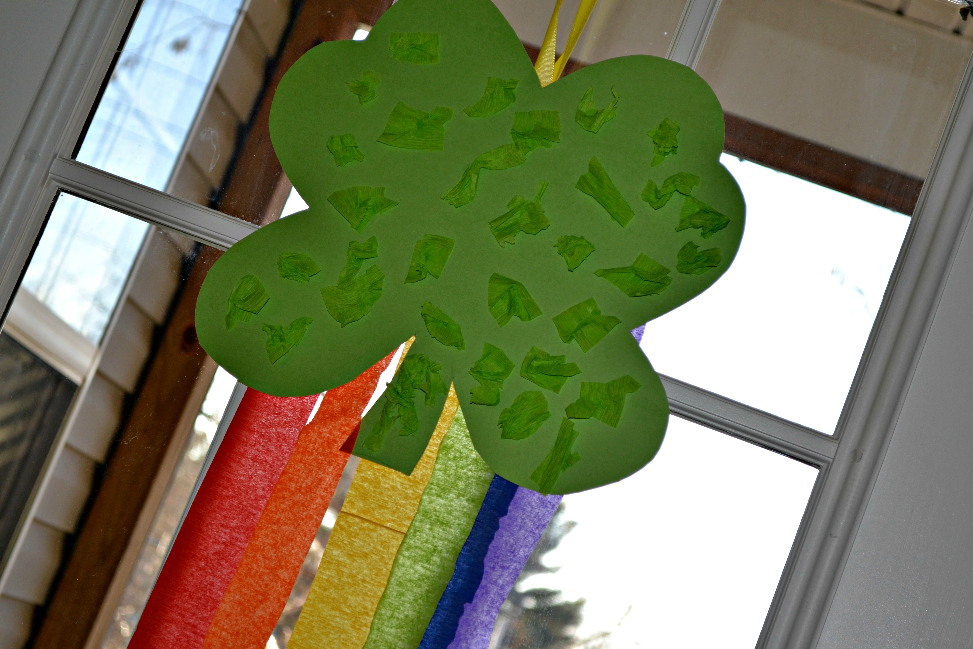 Shamrock & Rainbow Wall Hanging