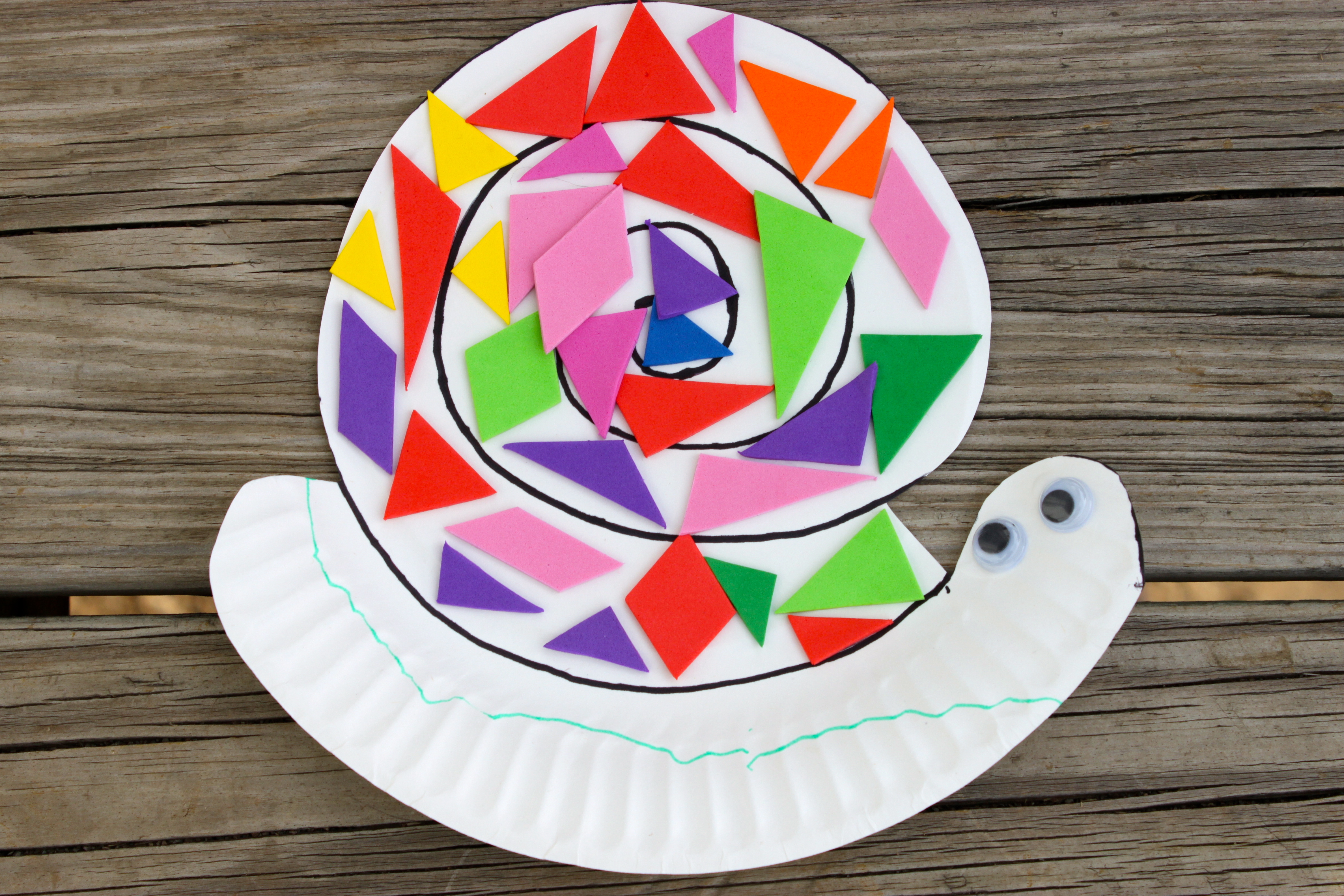 Paper Plate Snail