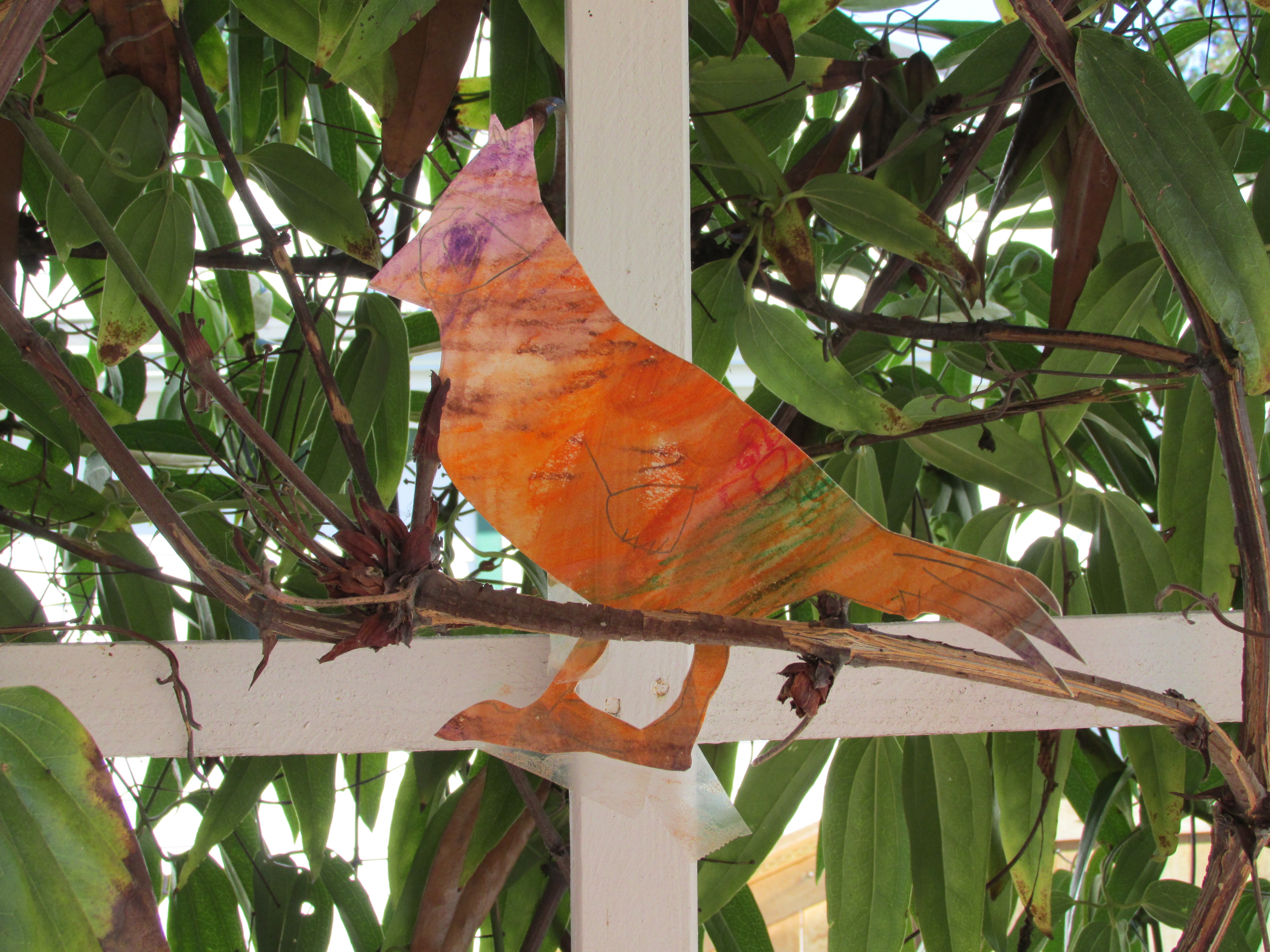 Spring Birds with Watercolor Crayons