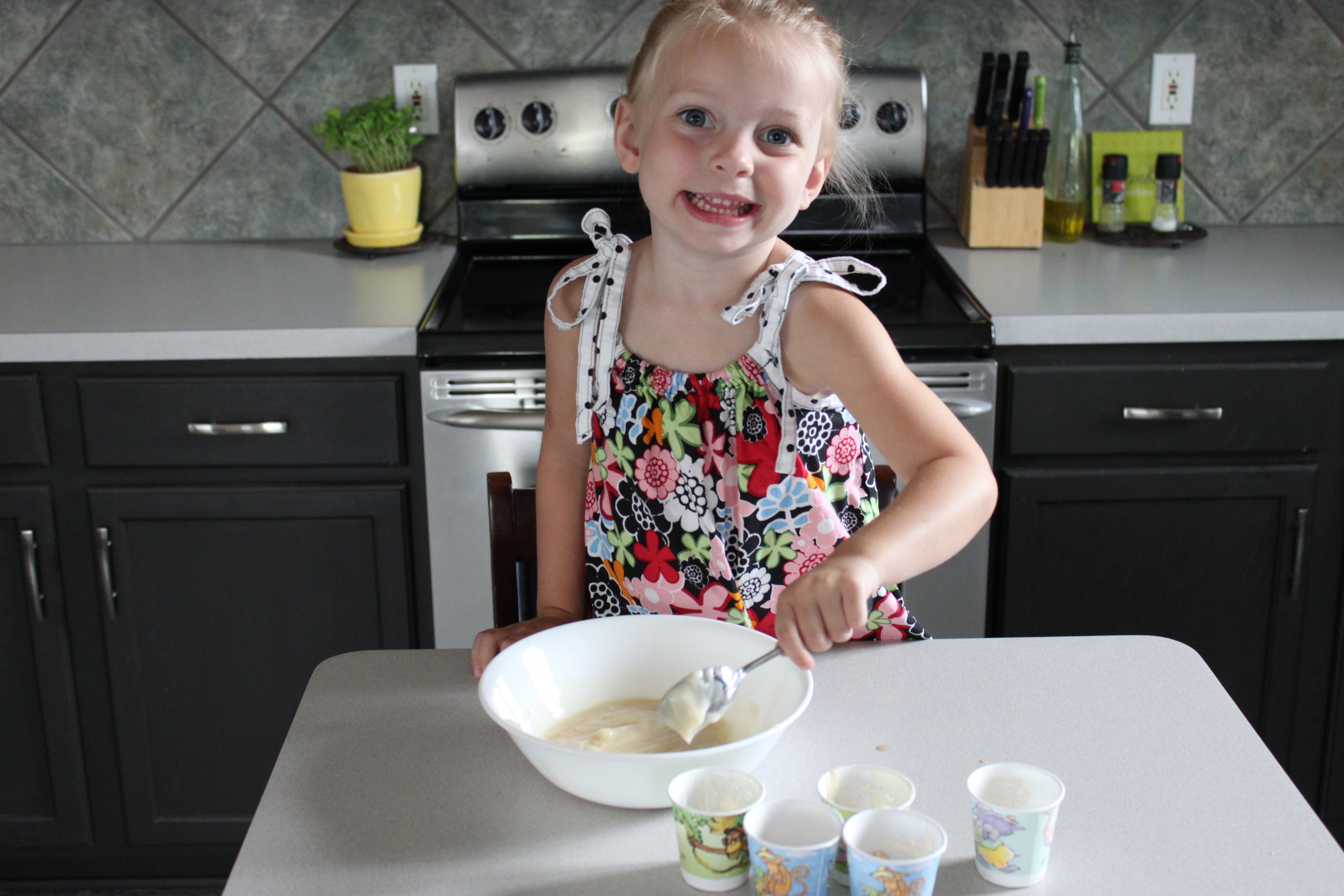 Crunchy Frozen Yogurt Cups