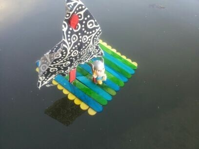 Popsicle Stick Pirate Ship