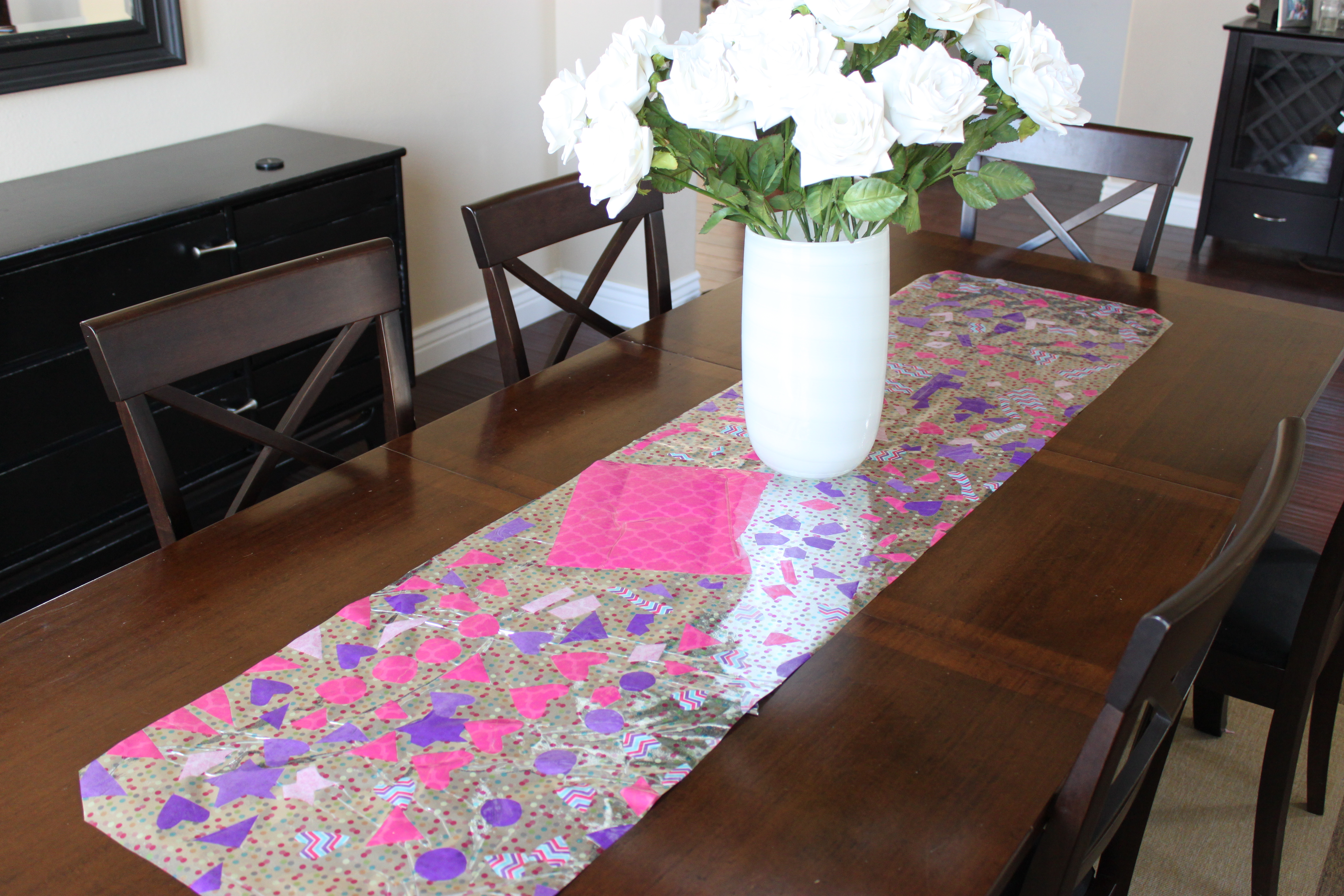 No Sew Mosaic Table Runner