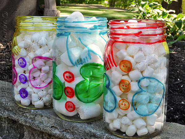 Snowman Belly Jars
