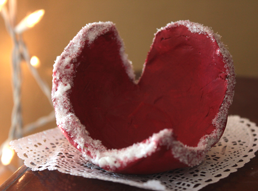 Heart-Shaped Clay Bowls
