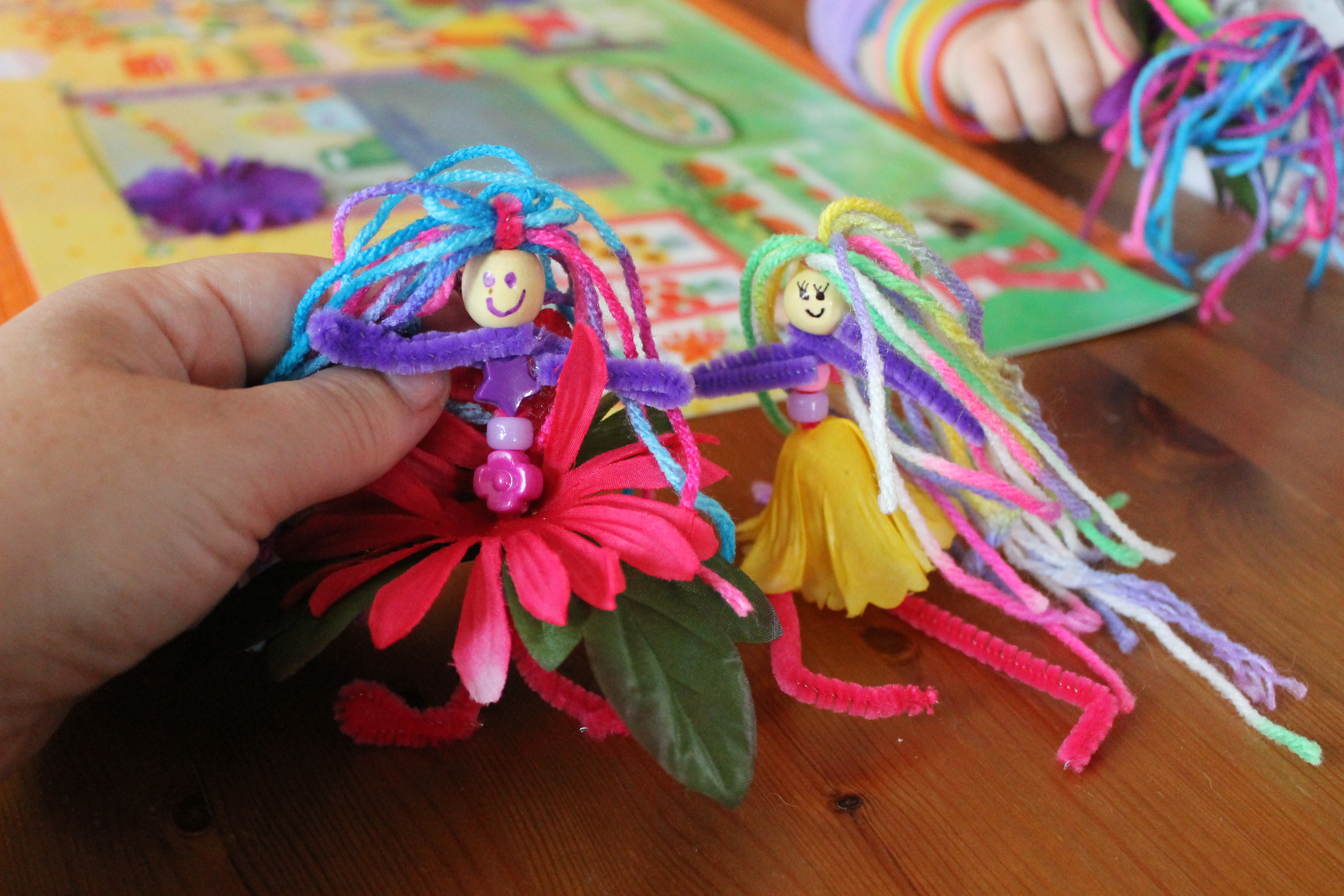 Pipe Cleaner Flower Fairies