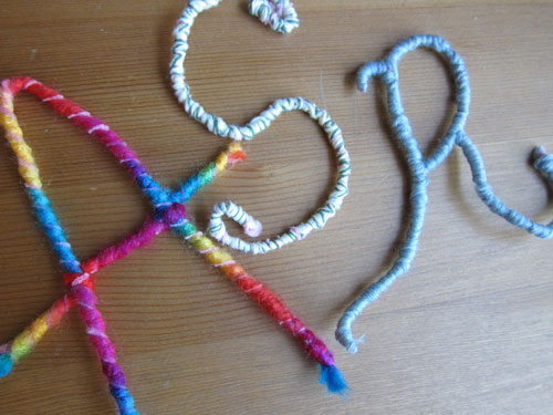 Bendable Pipe Cleaner Letters