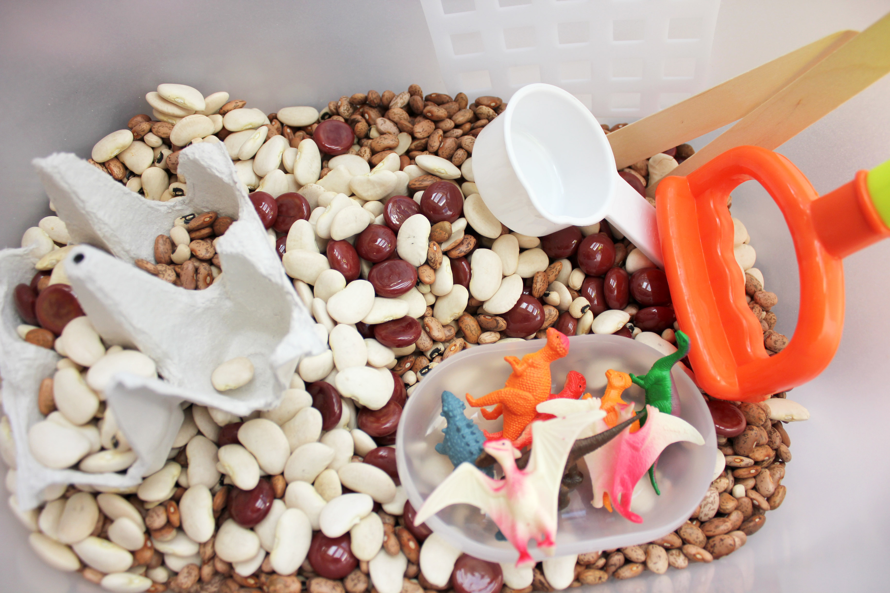 Dinosaur Dig Sensory Bin