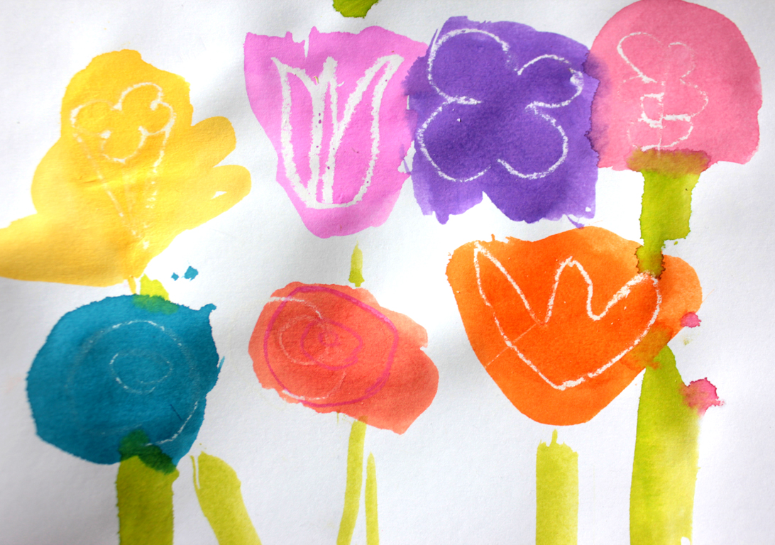 Relief Art: Spring Flower Bouquet