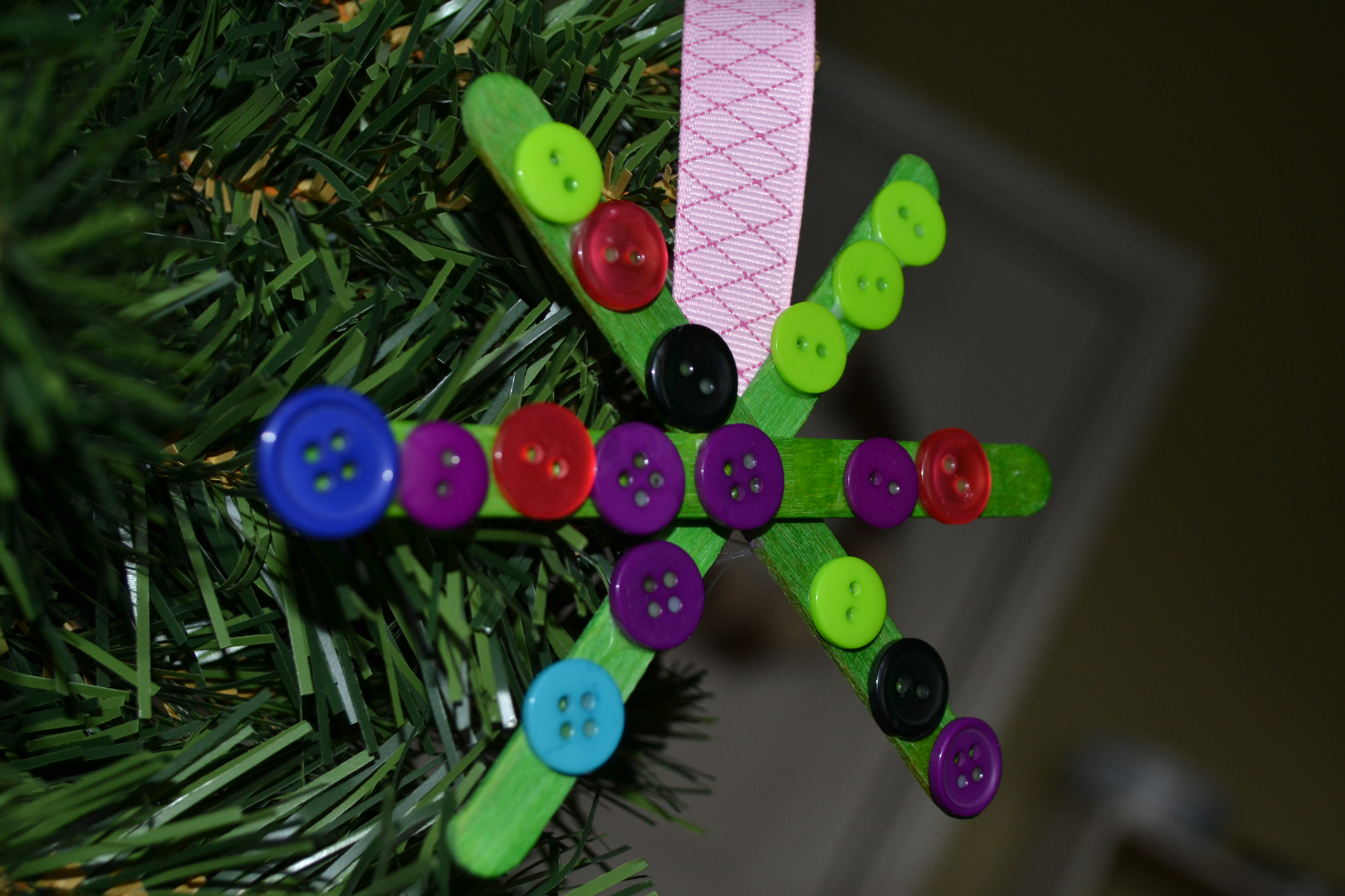 Button Snowflake Ornaments