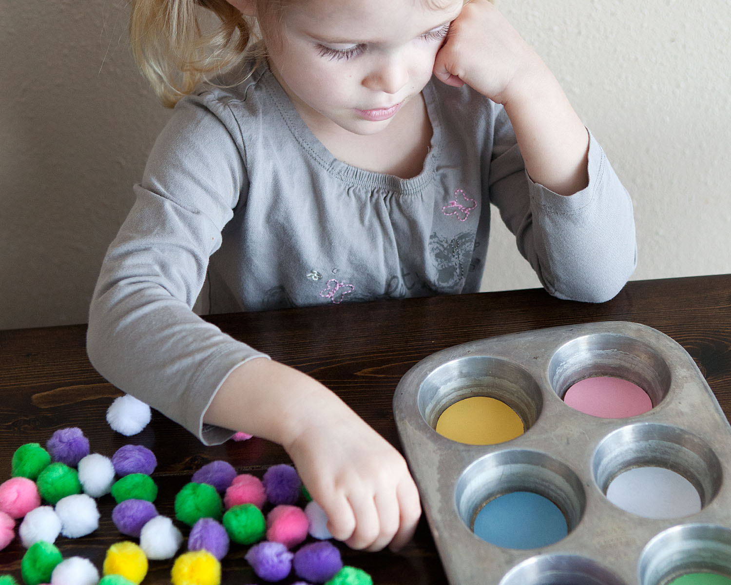 Spring Color Sorting and Counting Activity