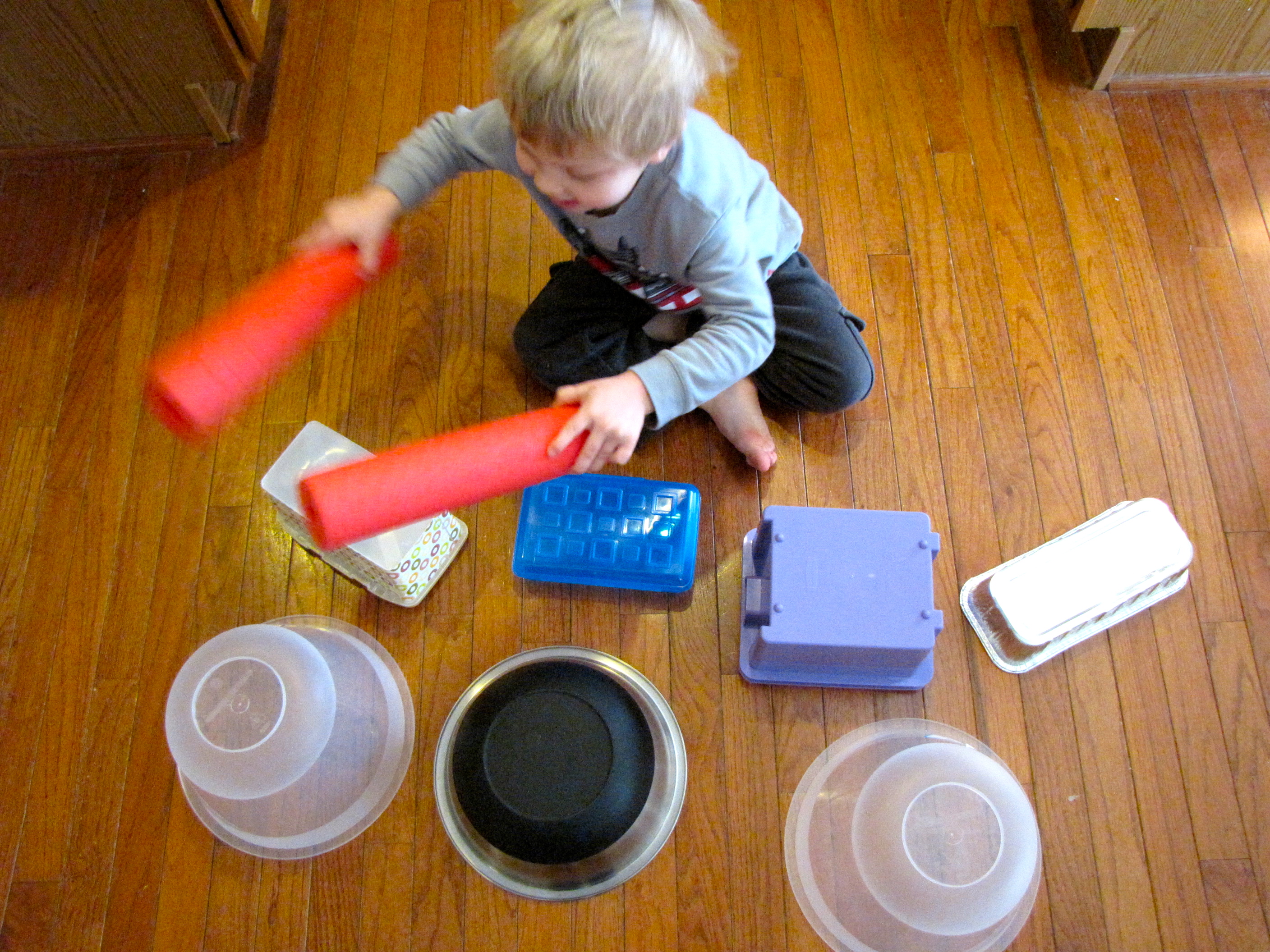 Pool Noodle Drum Sticks