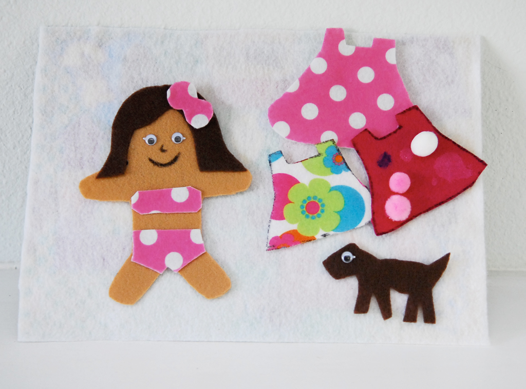 Portable Doll Dress-up Board