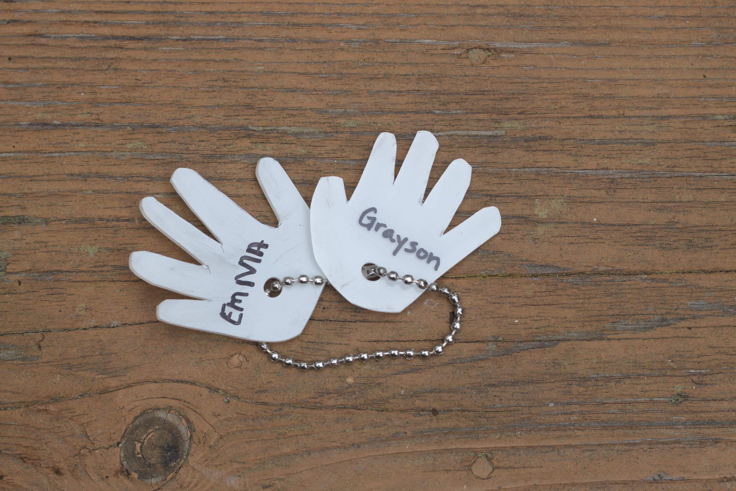 Shrinky Dink Handprint Keychain