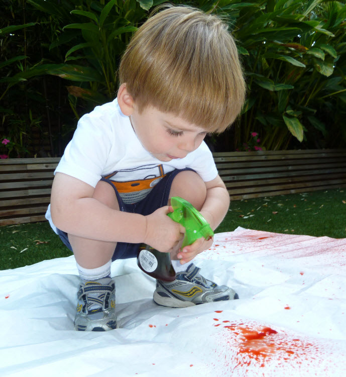 Spray Bottle & Watercolor
