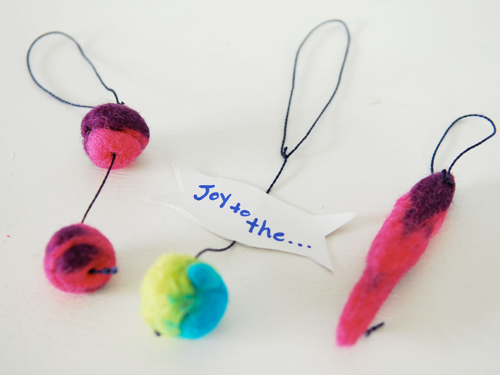 Felted Wool Ornaments