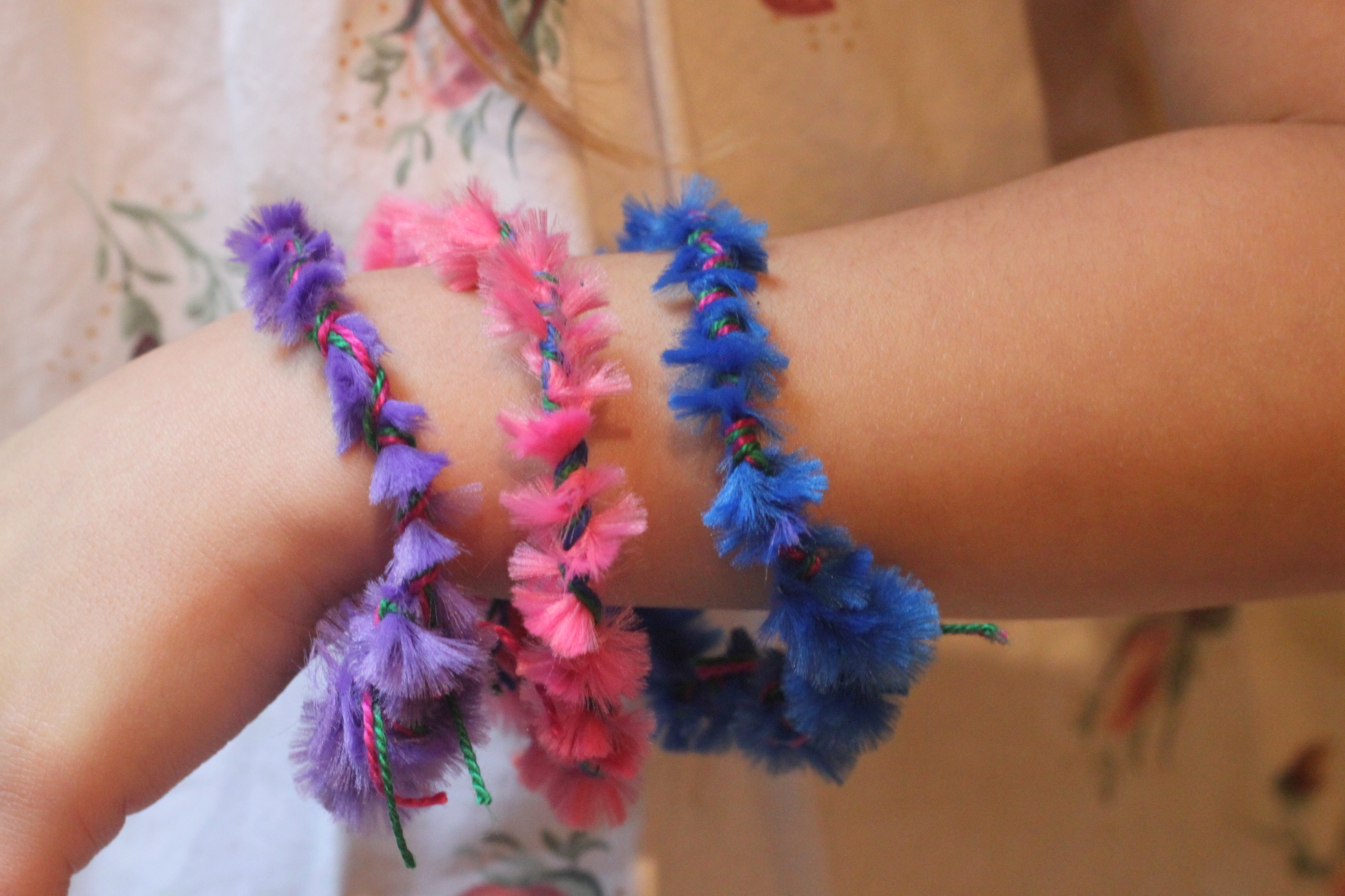 Pipe Cleaner Wrapped Bracelets